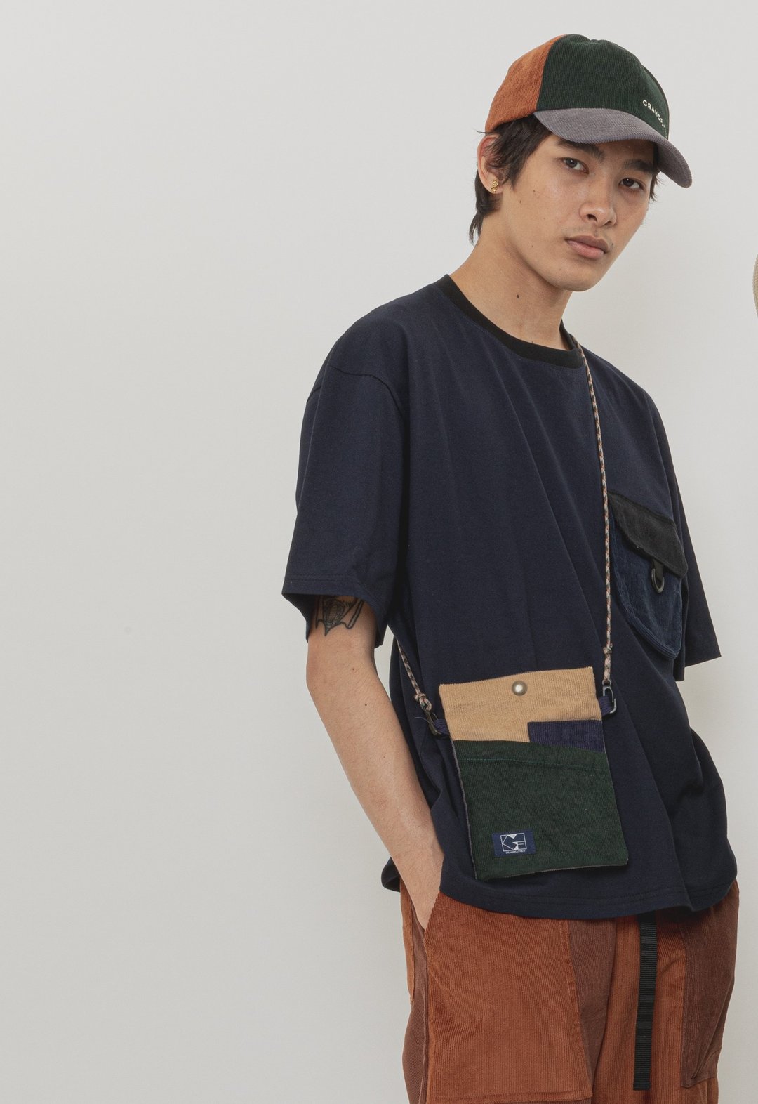 corduroy bag forest shoulder bag - 其他 - 其他材质 绿色