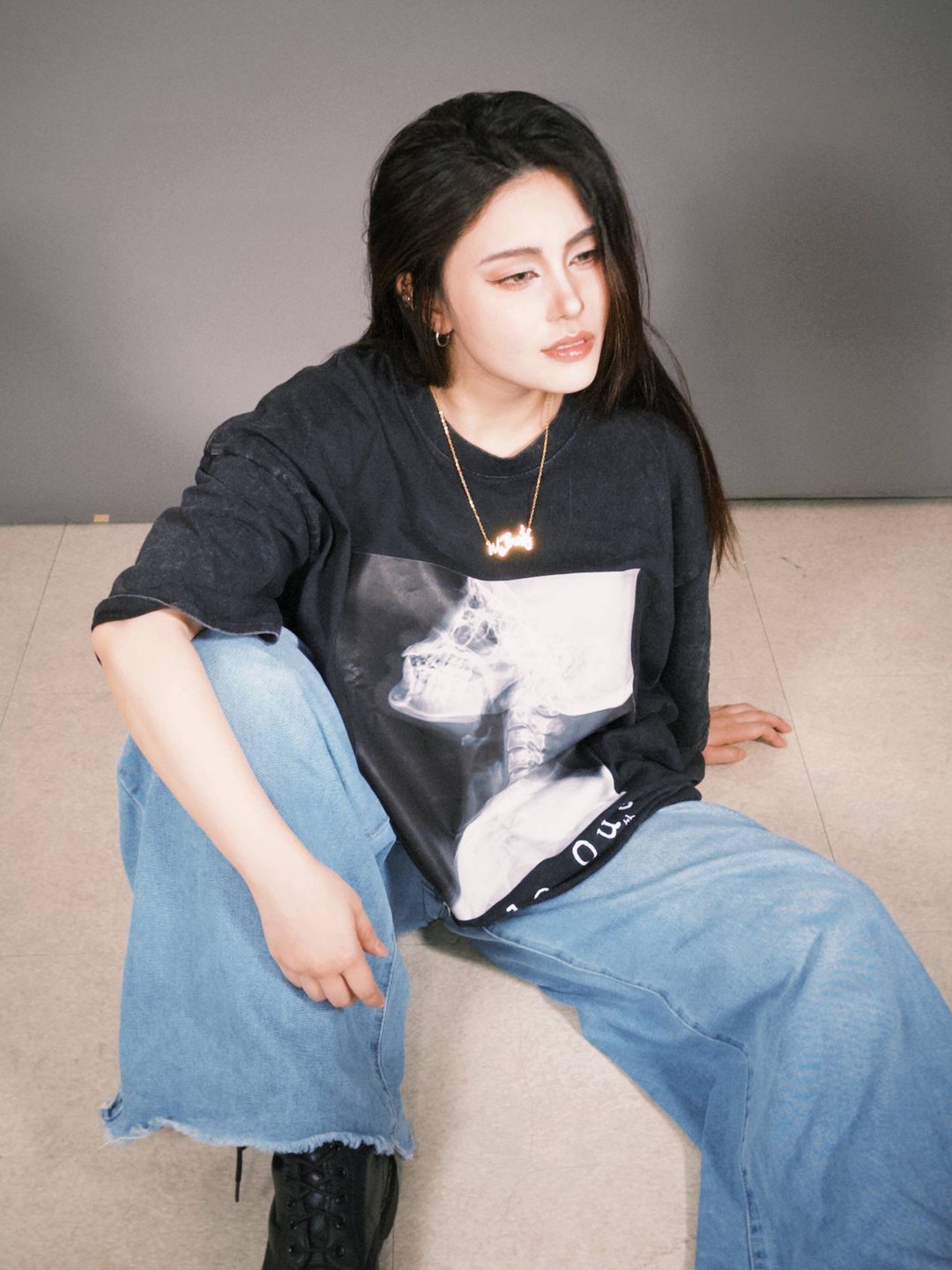 怪物小姐 Archive 23系列 露骨水洗T 怪物解忧 6月28日 赦免日 - 中性连帽卫衣/T 恤 - 棉 多色