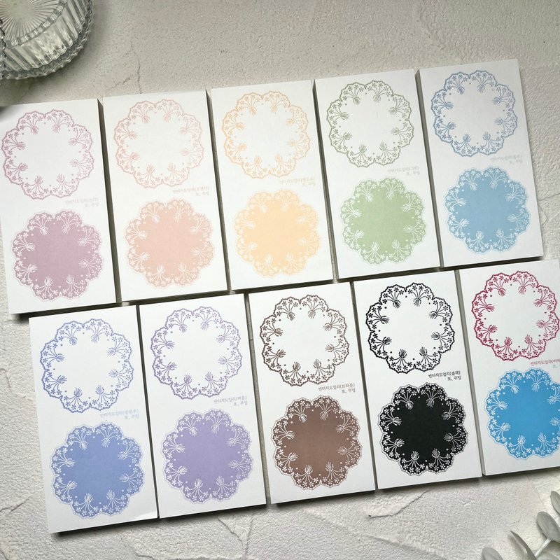 复古蕾丝纸垫 - 贴纸 - 其他材质 多色