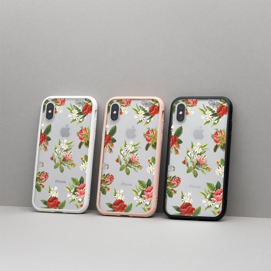 Mod NX边框背盖手机壳∣独家设计-浪漫 for iPhone - 手机配件 - 塑料 粉红色