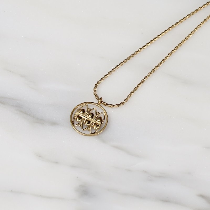 法国独立设计师 巴黎工坊匠人手作 SCARABEE 项链 - 项链 - 铜/黄铜 金色