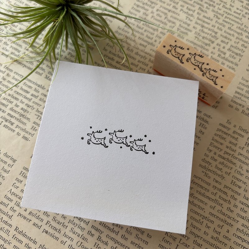 奔跑驯鹿印章 - 印章/印台 - 橡胶 