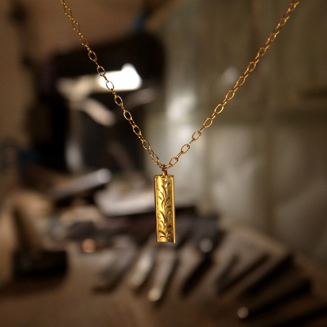 K18 Gold Necklace Ark for Men's Mode Beautiful Adult Fashionable Gold Necklace - 项链 - 贵金属 金色
