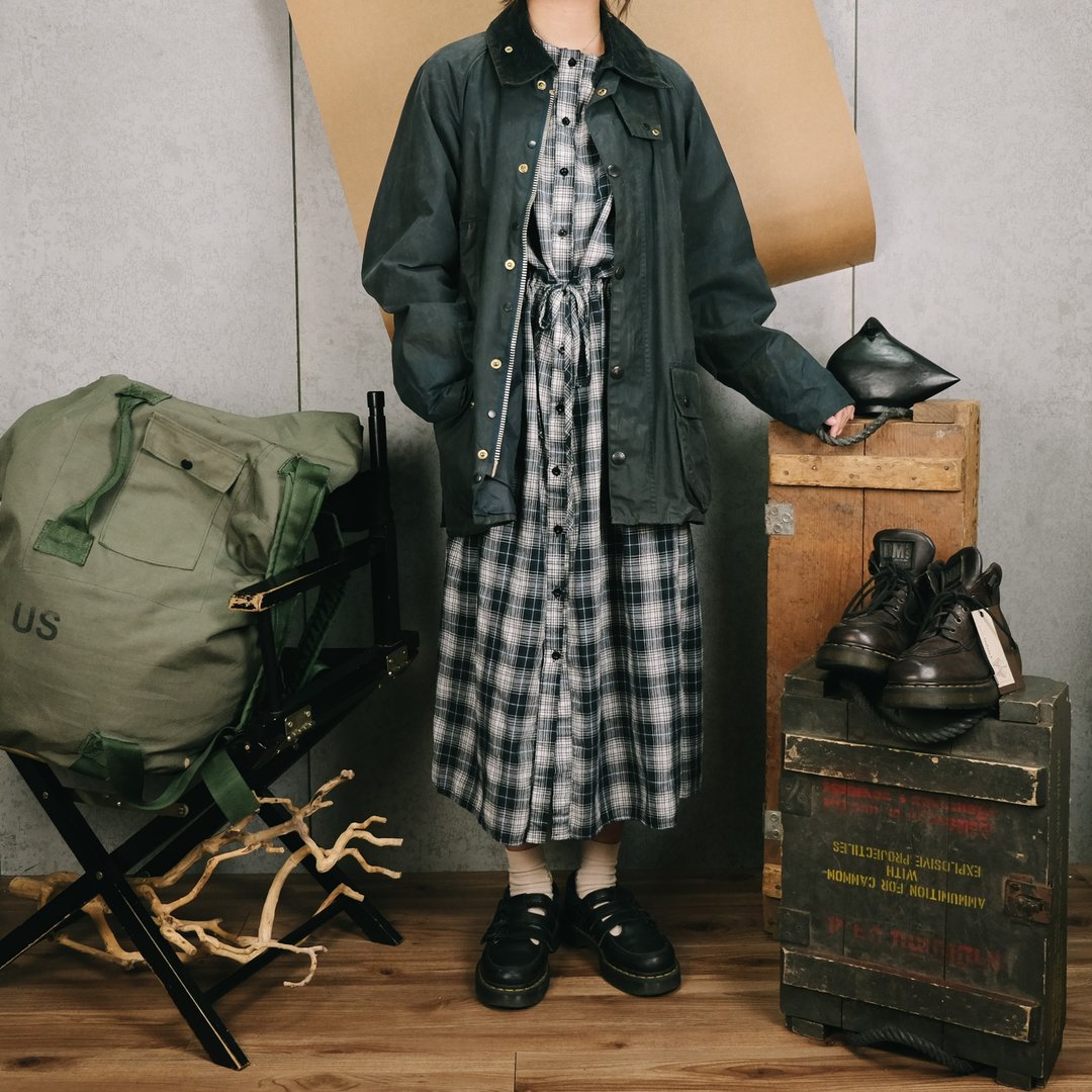 Barbour油布外套003 BEDALE,蜡布外套 防风 【Tsubasa.Y 古着屋】 - 女装休闲/机能外套 - 其他材质 黑色