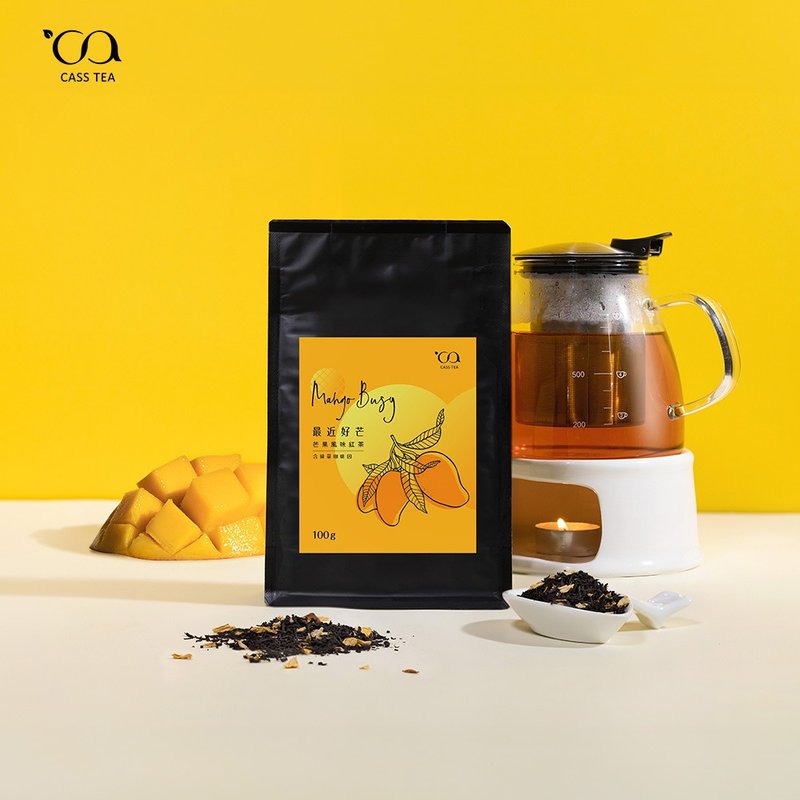 【User Bag 原叶散茶】CASS TEA 最近好芒 芒果风味红茶 100g - 茶 - 其他材质 黄色