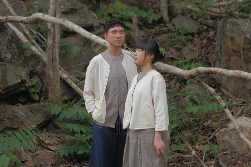 夏季轻便外套 | 清迈特制棉 - 女装休闲/机能外套 - 棉．麻 白色