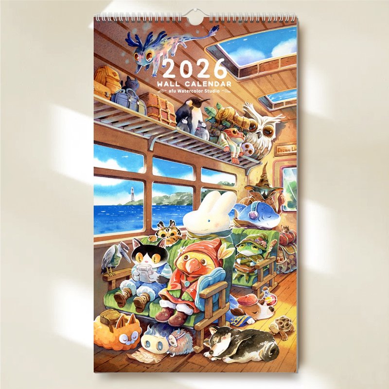 【预购】afu插画挂历_2026 - 梦之所在 / 旅途篇 - 年历/台历 - 纸 