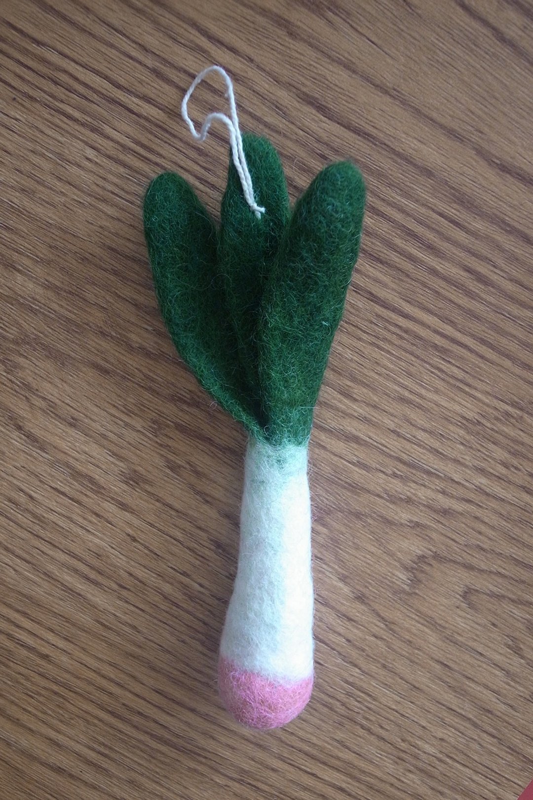 羊毛毡 手工制作  吊饰 包包挂饰 蔬菜 蒜苗 - 吊饰 - 羊毛 绿色