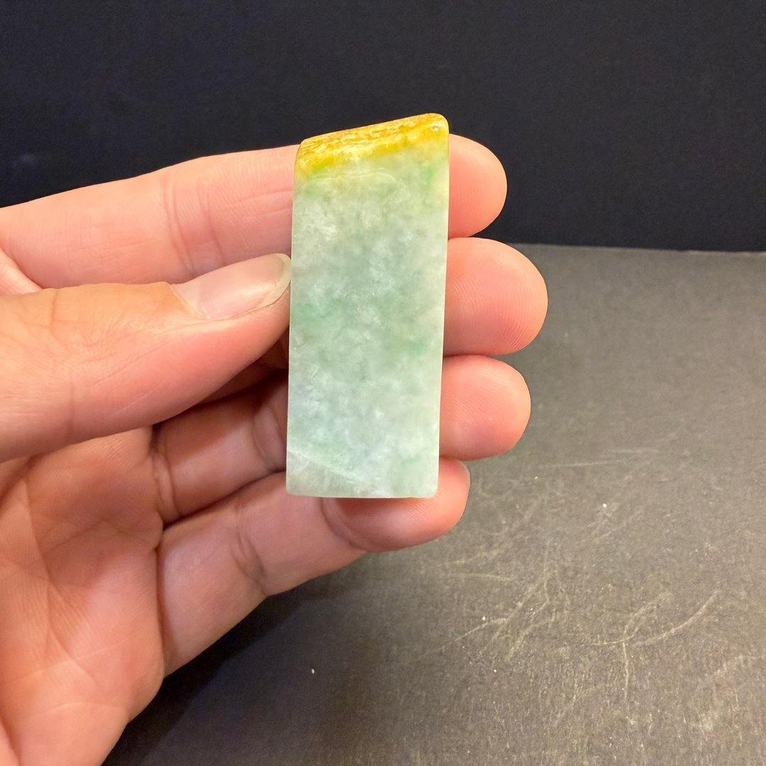 瀚玉珠宝 特卖专区 原皮三彩素面印章 天然缅甸玉印章 特色古味 - 其他 - 玉石 