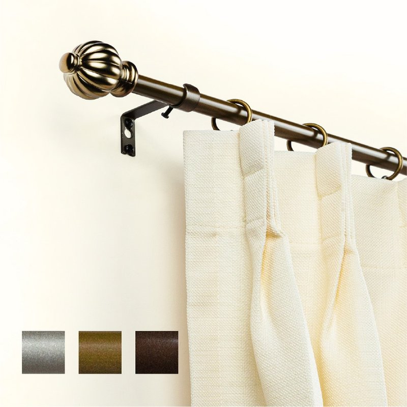 捷安家饰Home Desyne│MIT│15.7mm│梦幻城堡│伸缩窗帘杆架│23 - 门帘/门牌 - 其他金属 咖啡色