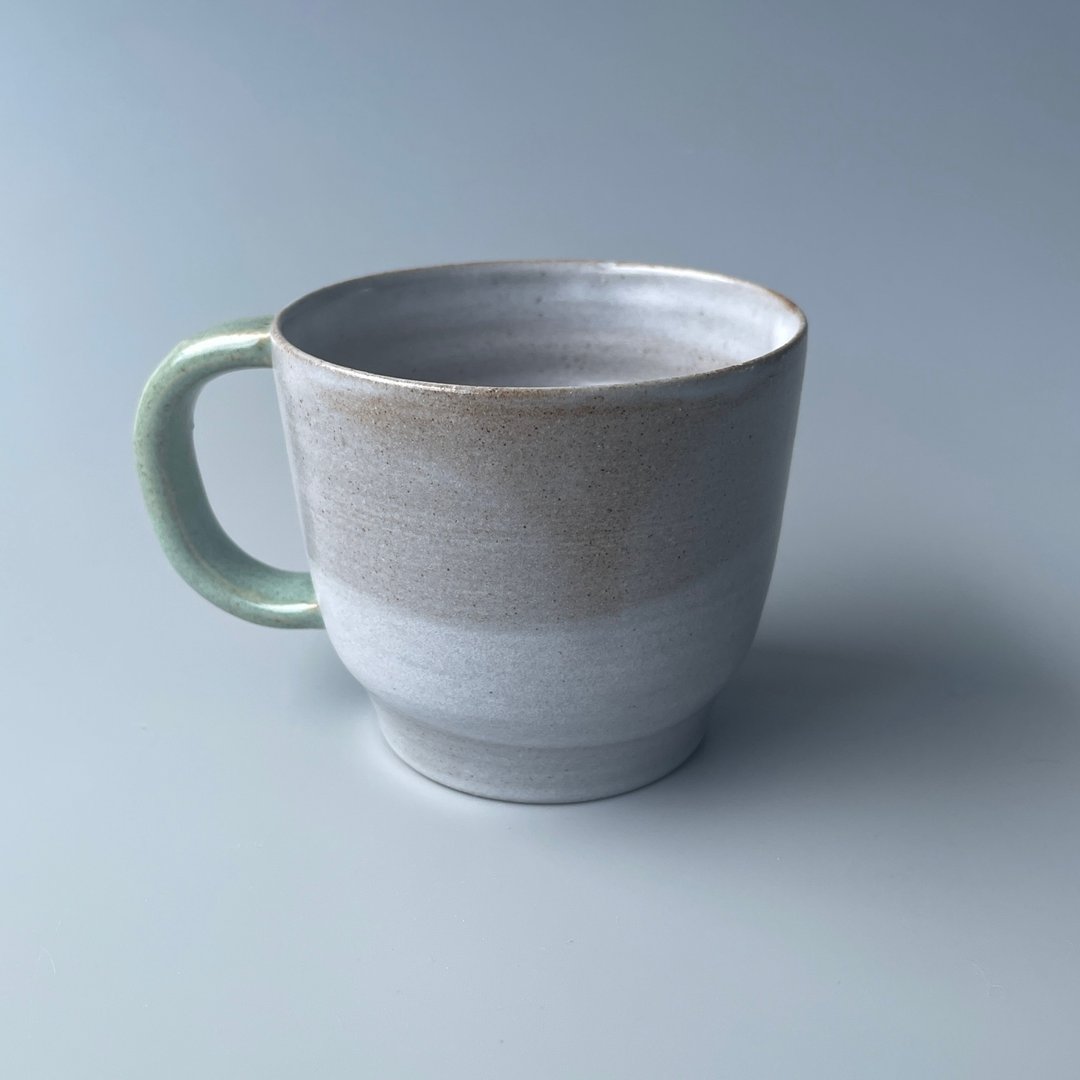 @studio_florero 绞胎马克杯 练り上げ - 咖啡杯/马克杯 - 陶 灰色