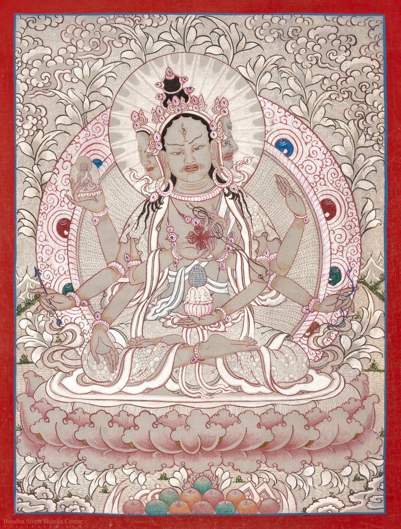 唐卡工艺  尊胜佛母的疗愈力量 - 墙贴/壁贴 - 其他材质 多色