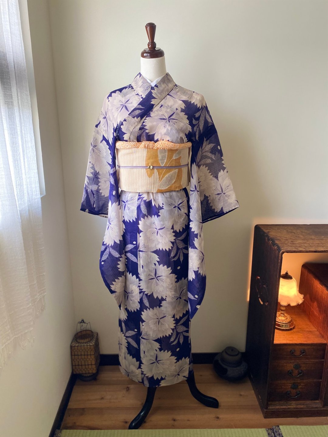 浓紫抚子花夏季古董小纹和服 - 其他 - 丝．绢 紫色