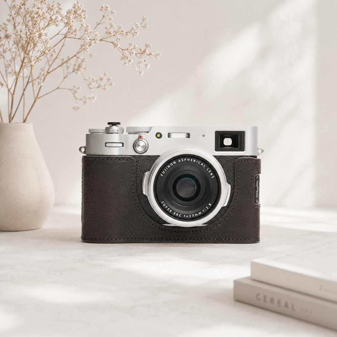 真皮开底底座 Fujifilm X100V - 相机包/相机袋 - 真皮 多色