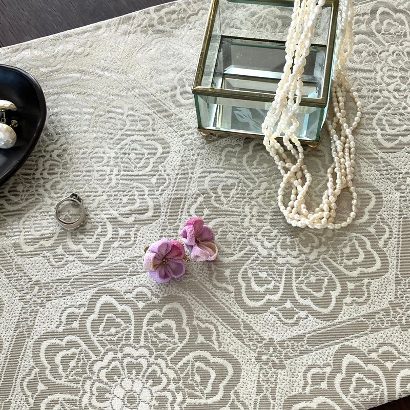 和服带餐垫 PPM010 - 餐垫/桌巾 - 丝．绢 银色