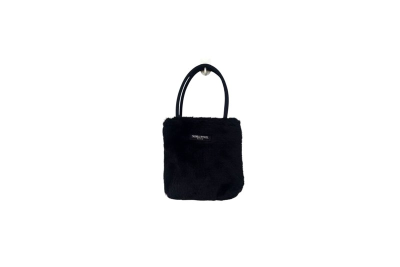 小手提包，SONIA RYKIEL Bijoux品牌，人造毛皮制成，黑，可爱。 - 手提包/手提袋 - 聚酯纤维 黑色