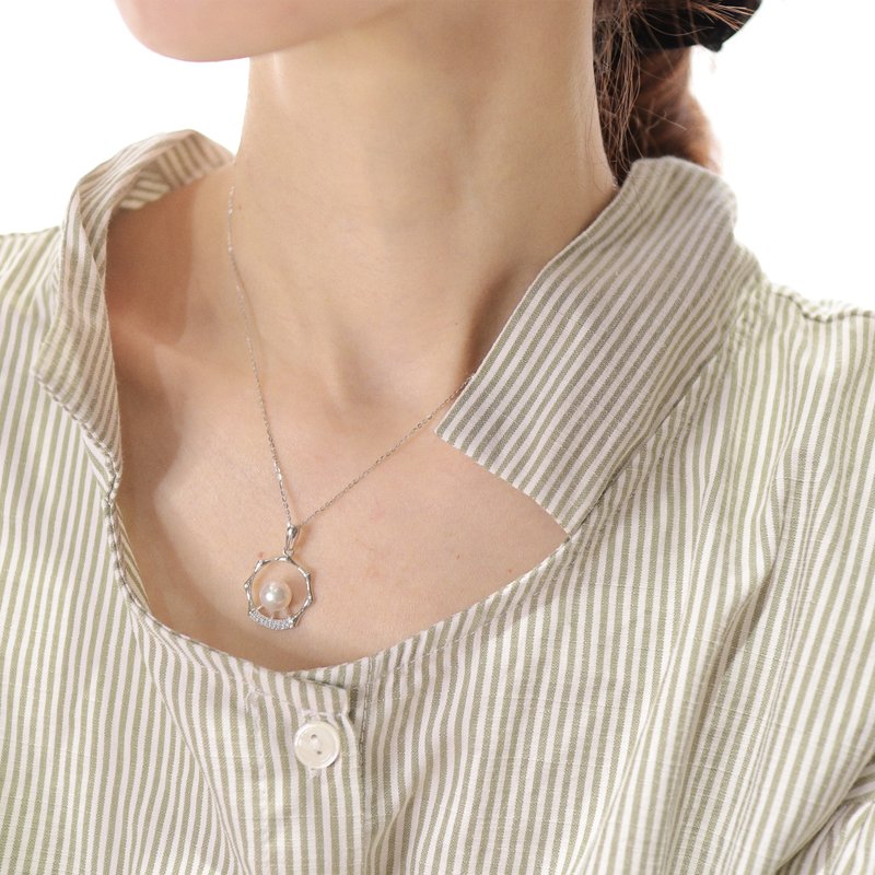 【时有微凉】海水AKOYA珍珠项链 | 夏凉之珠 - 项链 - 珍珠 