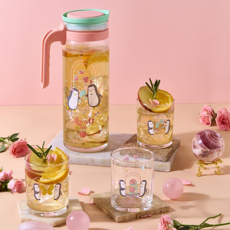 Ocean 企鹅一壶四杯礼盒组/1组 - 茶具/茶杯 - 玻璃 多色