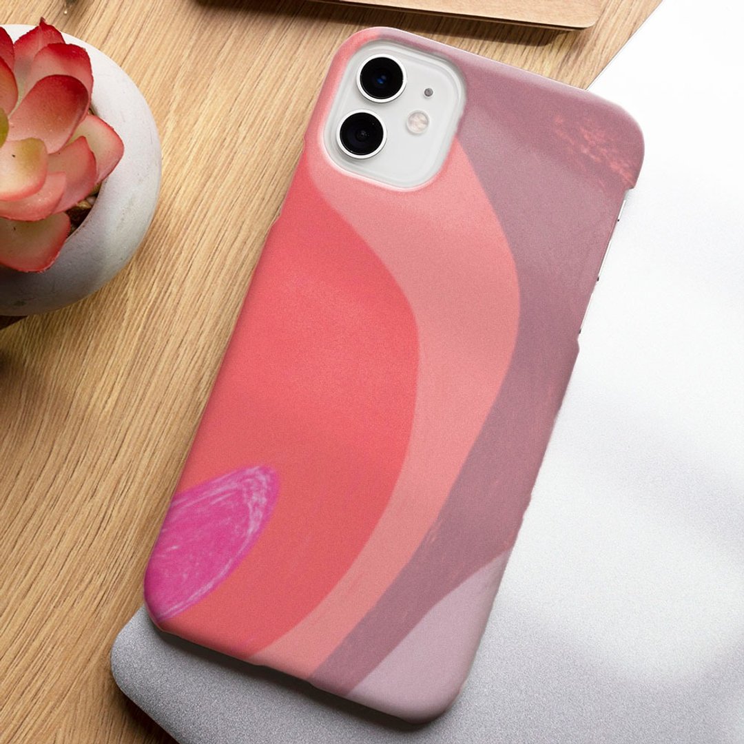 客制手机壳 iPhone 14 13 Pro Matte 复古酿造年份液体5 5紫粉色 - 手机壳/手机套 - 塑料 多色