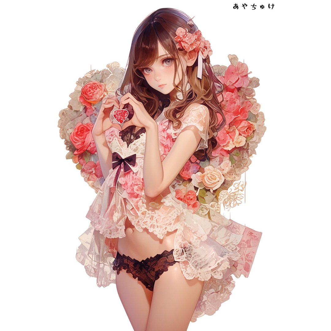 【12月新品6】07-111-0149 人物贴纸 性感情人节女孩 - 贴纸 - 纸 