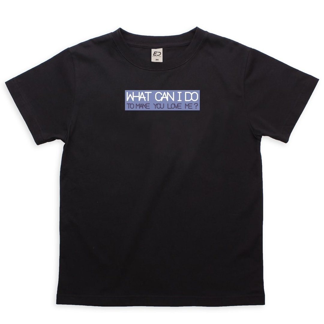 【每人心中都有一首歌】What Can I Do 短T/男女T/T-Shirt - 女装 T 恤 - 棉 黑色