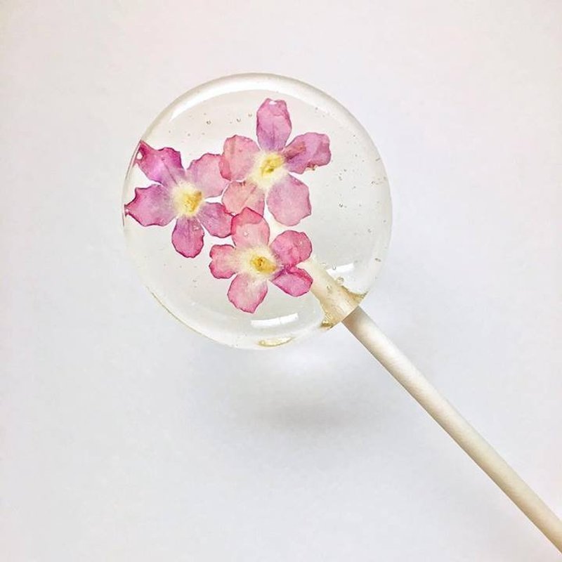 鲜花水晶棒棒糖  一盒2支 附外包装盒 - 零食/点心 - 新鲜食材 