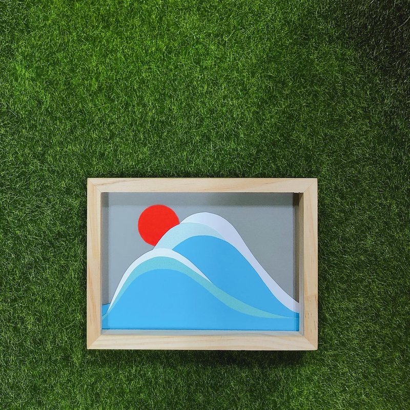 富士山 Mt Fuji 编号F001 - 剪影男纸系列 纸张创作艺术摆设 - 摆饰 - 纸 