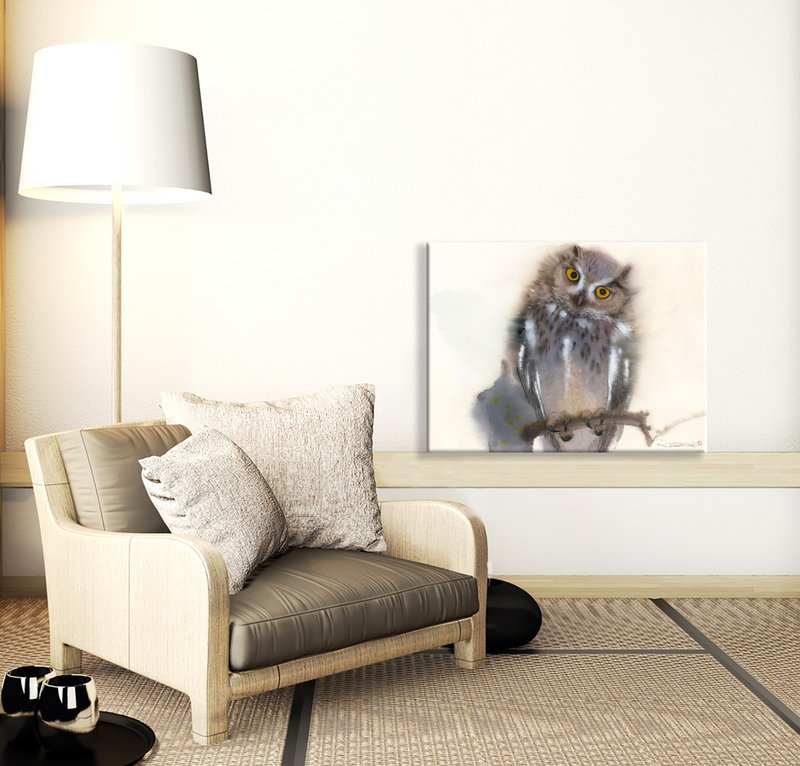 猫头鹰福郎系列/装饰画/艺术版画礼物/授权艺术家/Sun Lin - 海报/装饰画/版画 - 其他材质 