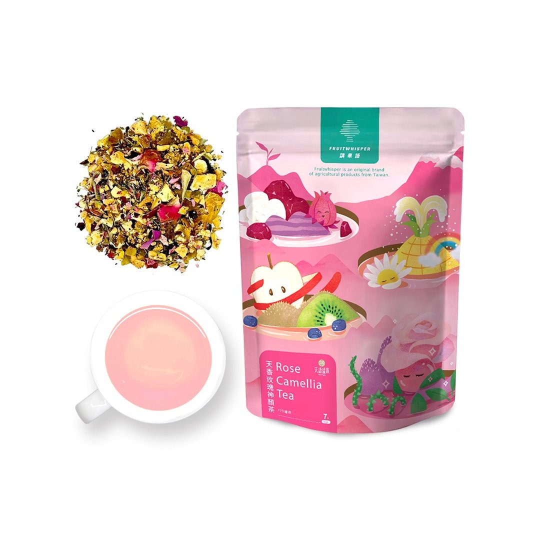 【讲果语】天香玫瑰神颜茶5.5g x 7入 新竹香山神农培育天香花 - 茶 - 其他材质 粉红色