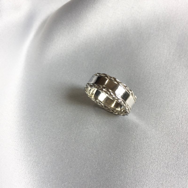 MIH金工首饰 | 独特故事 纯银戒指 My story silver ring - 戒指 - 纯银 银色