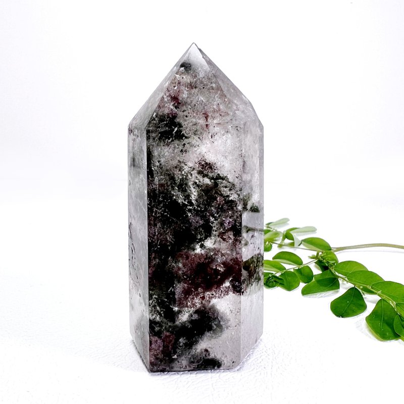 幽蕴。柱 摆件 疗愈 l 幽灵水晶柱 四季幽灵柱 有天然矿坑 l - 摆饰 - 水晶 多色