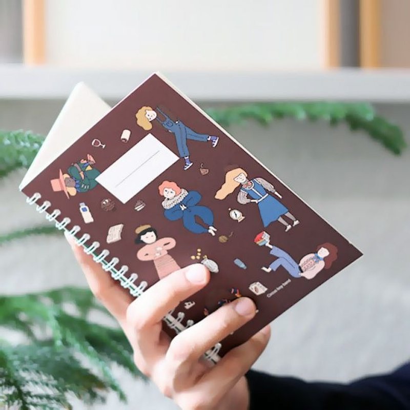 CBB 环装线条笔记本M01-欢乐马戏团,CBB42595 - 笔记本/手帐 - 纸 咖啡色