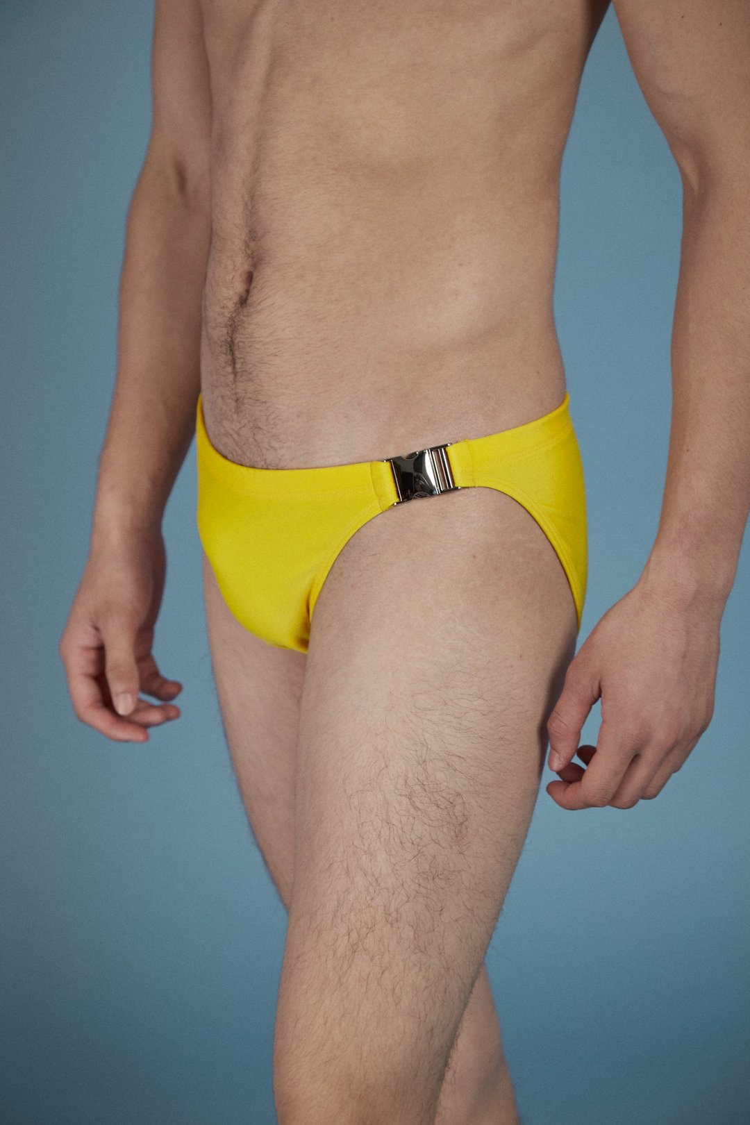 Signature Buckle Clip Bikini - Moonlight Yellow - 男装泳裤 - 其他材质 黄色