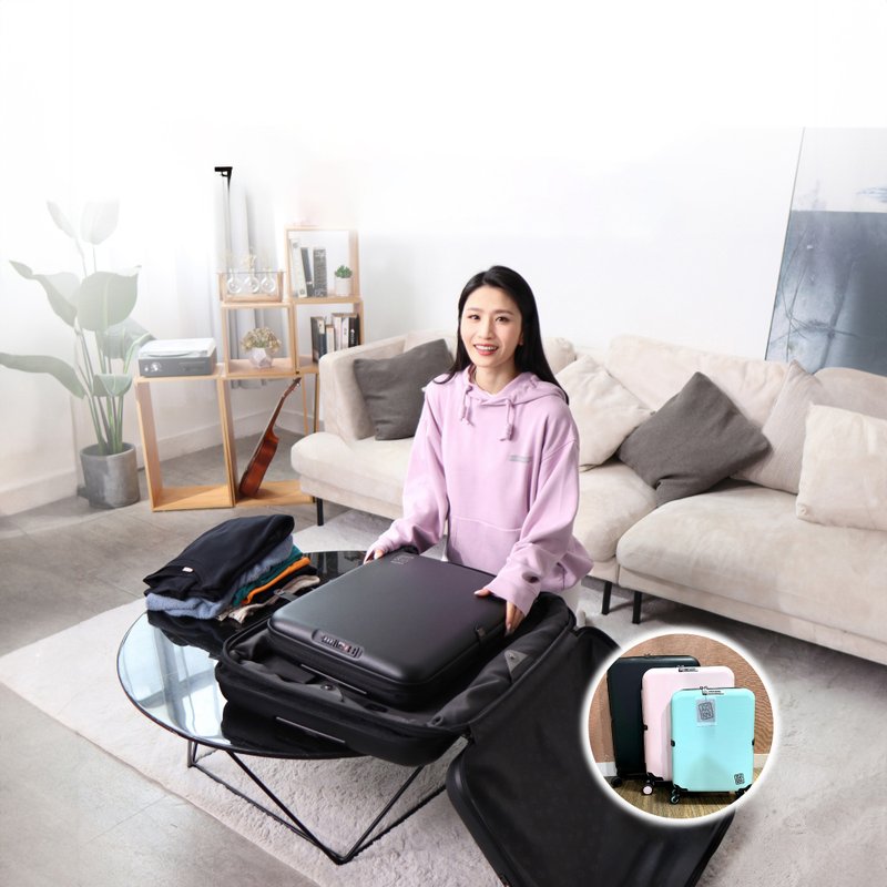 【24寸/86L】Jollying Pebble 折叠式瘦身行李箱 36个月超长保养 - 行李箱/行李箱保护套 - 塑料 多色