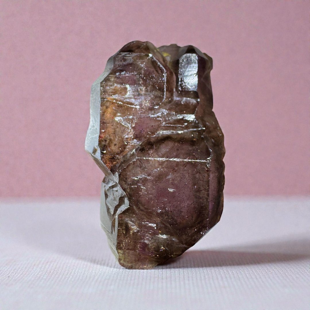 No.1004 超级七 水晶 Super 7 超七 亮皮水晶 权杖城堡结构 包裹 - 摆饰 - 水晶 透明