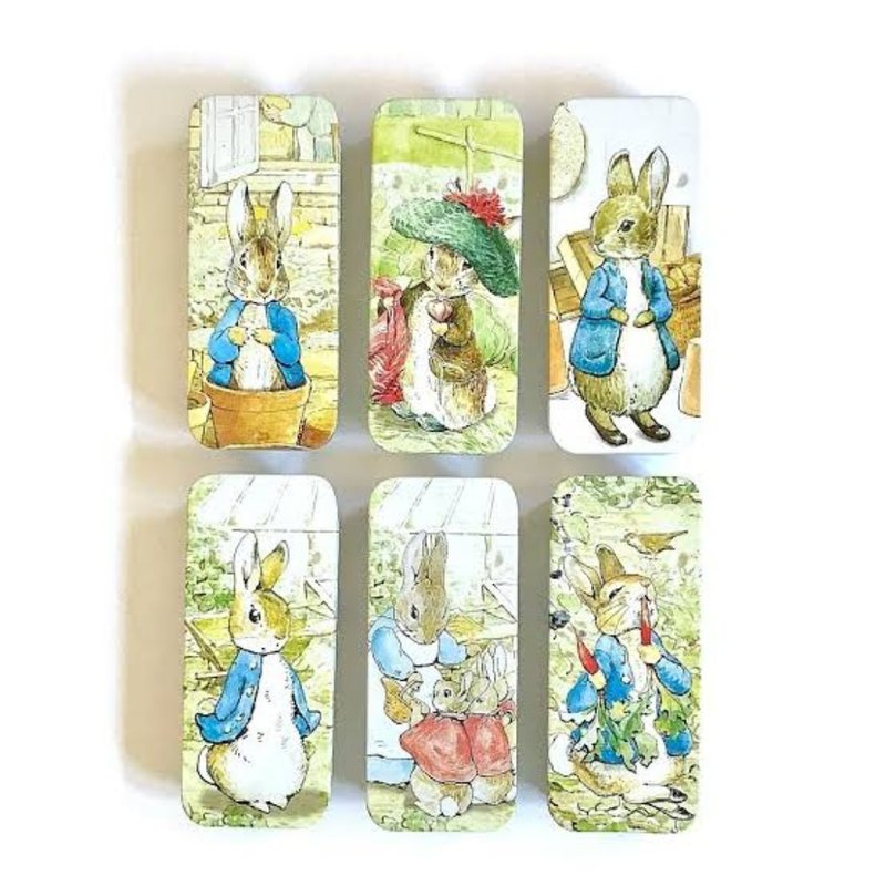 Peter Rabbit 彼得兔票卡铁盒 - 2款入【英国糖迷你包2包入】 - 零食/点心 - 其他材质 黄色