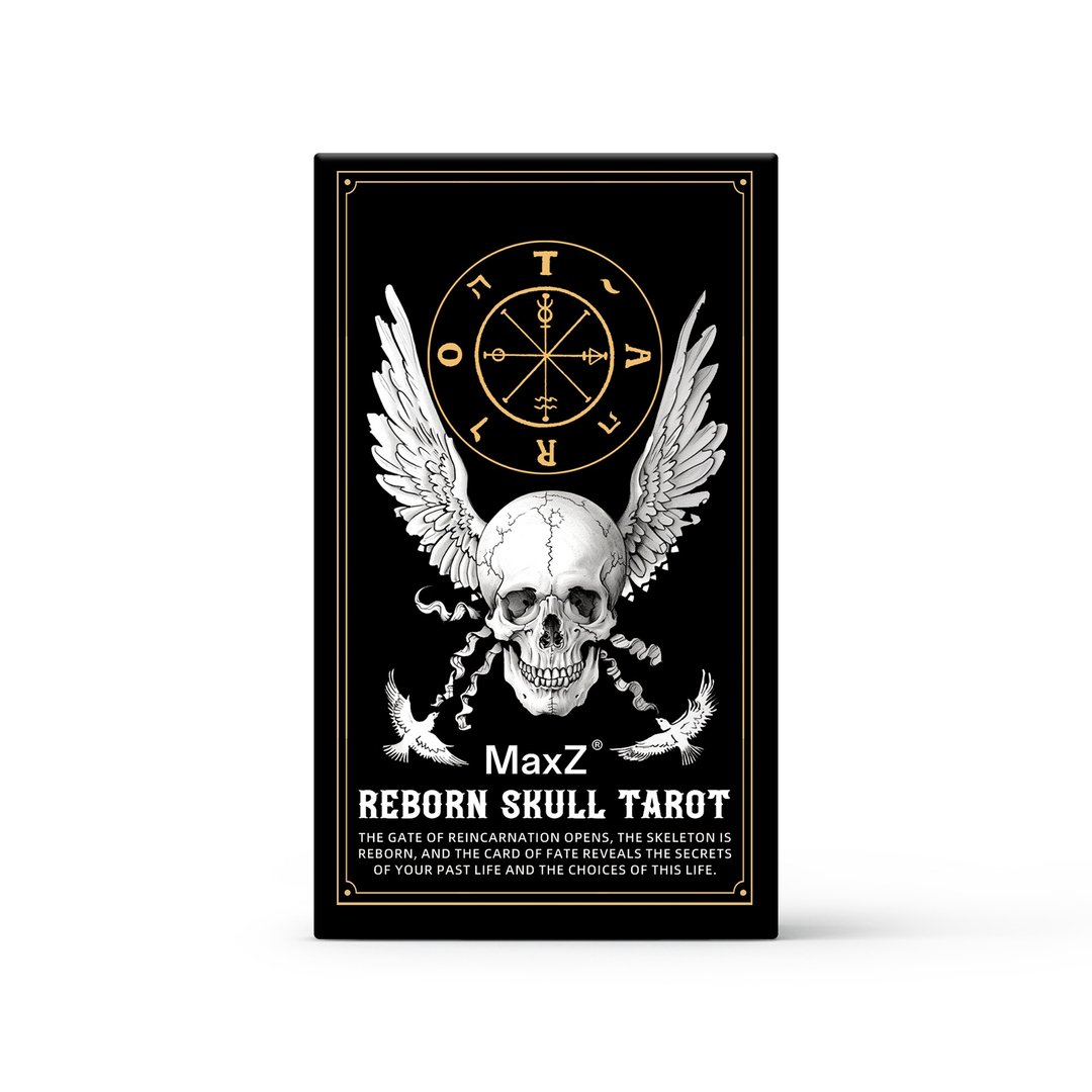 骷髅塔罗牌Reborn Skull Tarot 新手初学者韦特卡牌 - 桌游/玩具 - 纸 多色