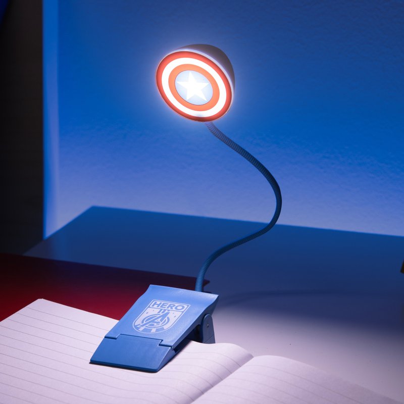 【圣诞礼物】官方授权漫威美国队长二合一书夹阅读灯 枱灯 - 灯具/灯饰 - 塑料 多色