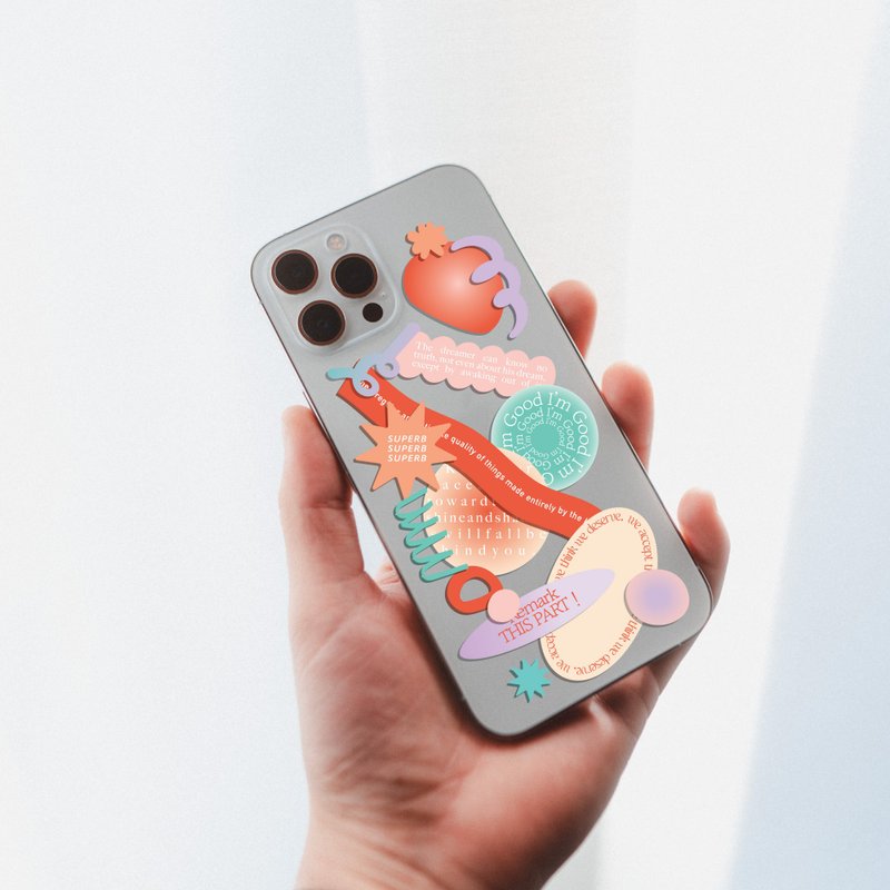 MADE02- LWWY sticker set - 贴纸 - 纸 多色