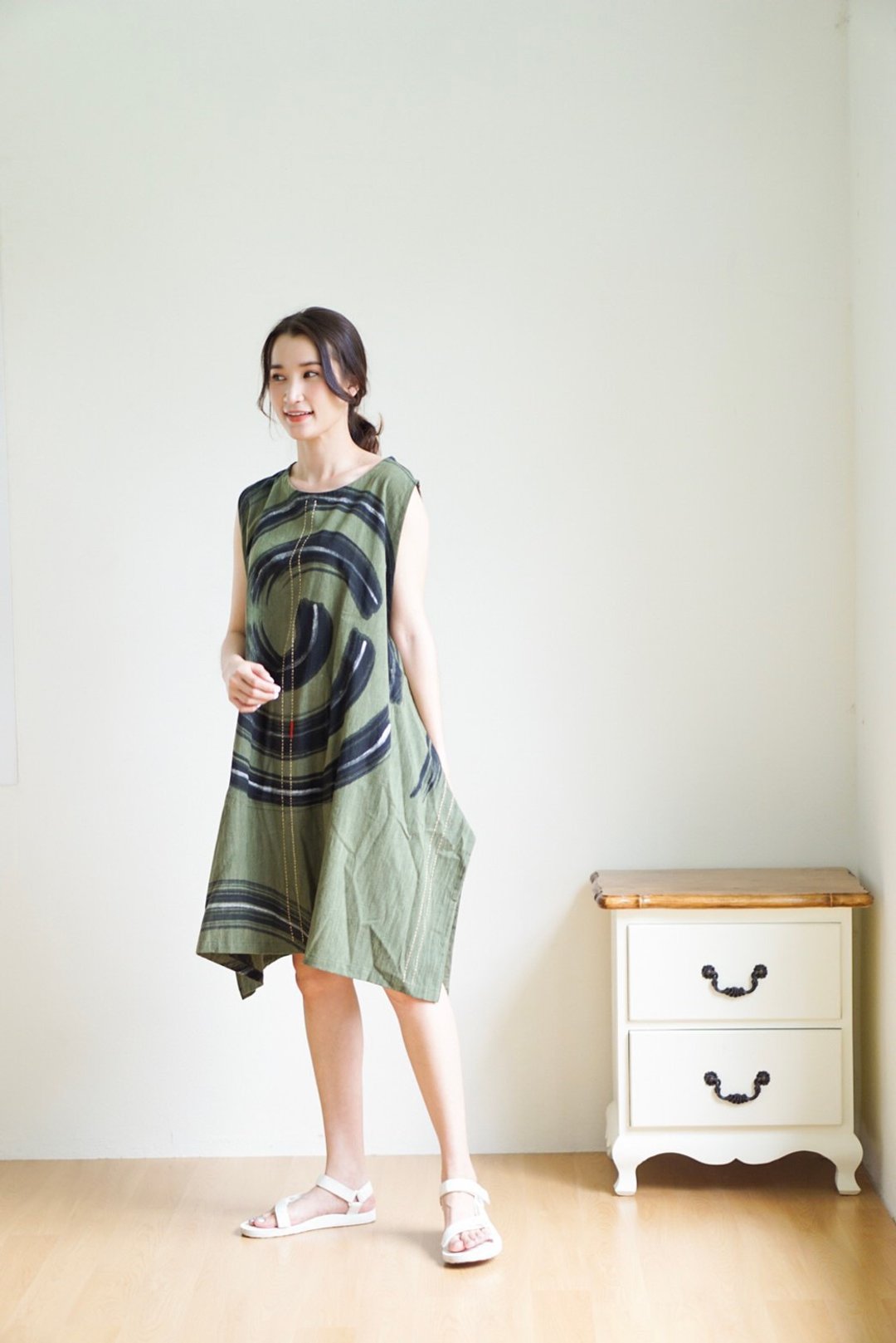 Faithai Dress001 - 洋装/连衣裙 - 棉 绿色