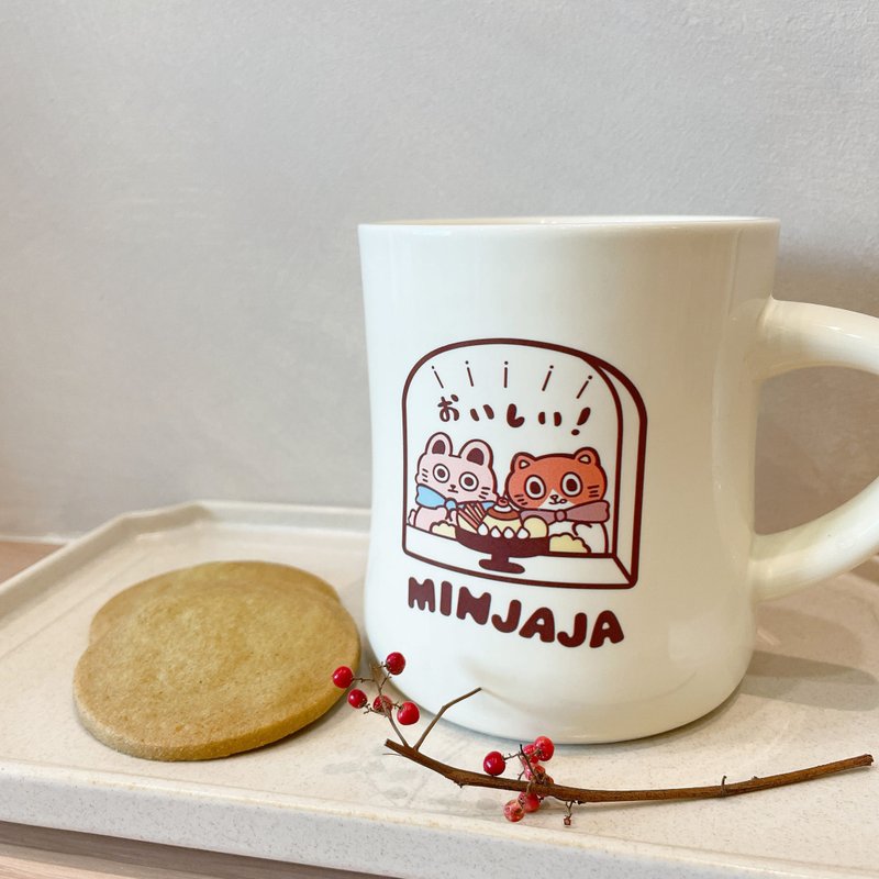 复古奶油陶瓷杯・窗边的吃茶 - 咖啡杯/马克杯 - 瓷 