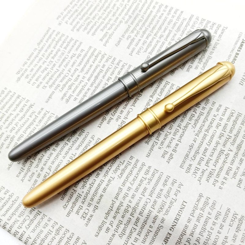 金属 沙金 枪色 云彩 钢笔 德国笔尖  附笔盒 进口墨水 虎之鹤 - 钢笔 - 其他金属 