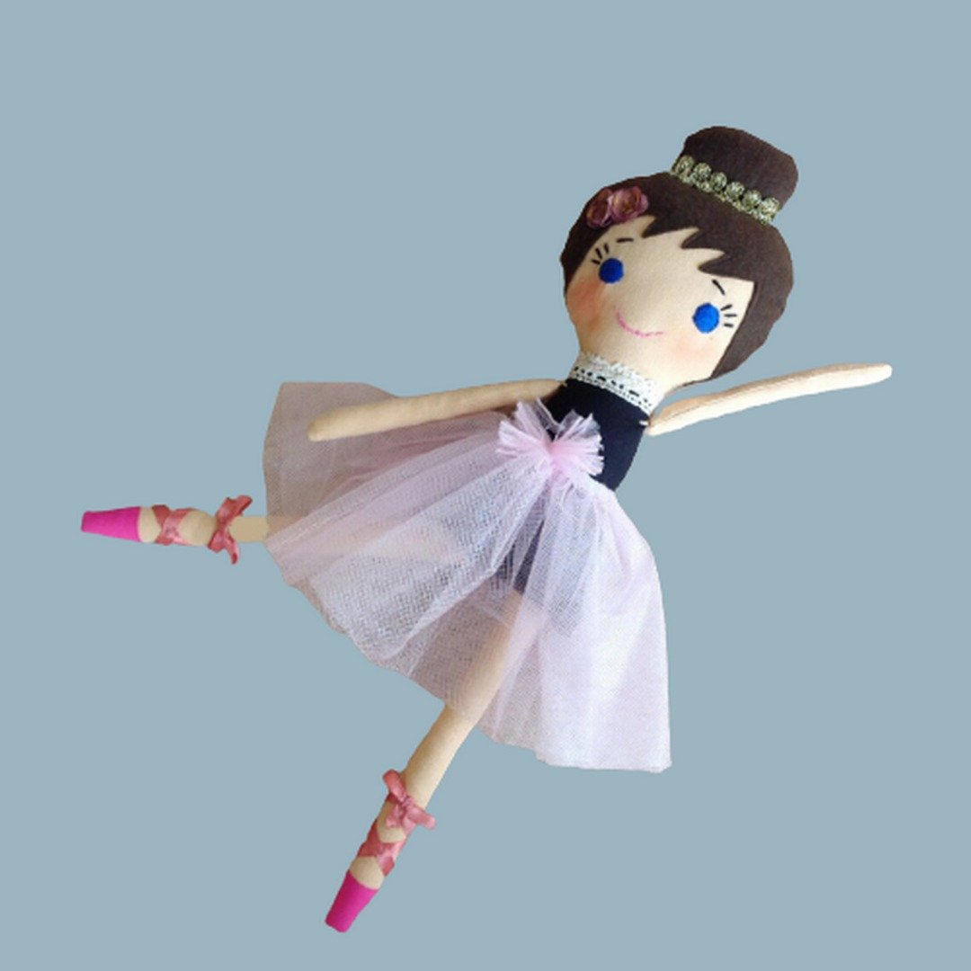 Ballerina doll sewing pattern and Tutorial Rag doll pattern Cloth doll pattern - 手工艺教程/工具书 - 其他材质 