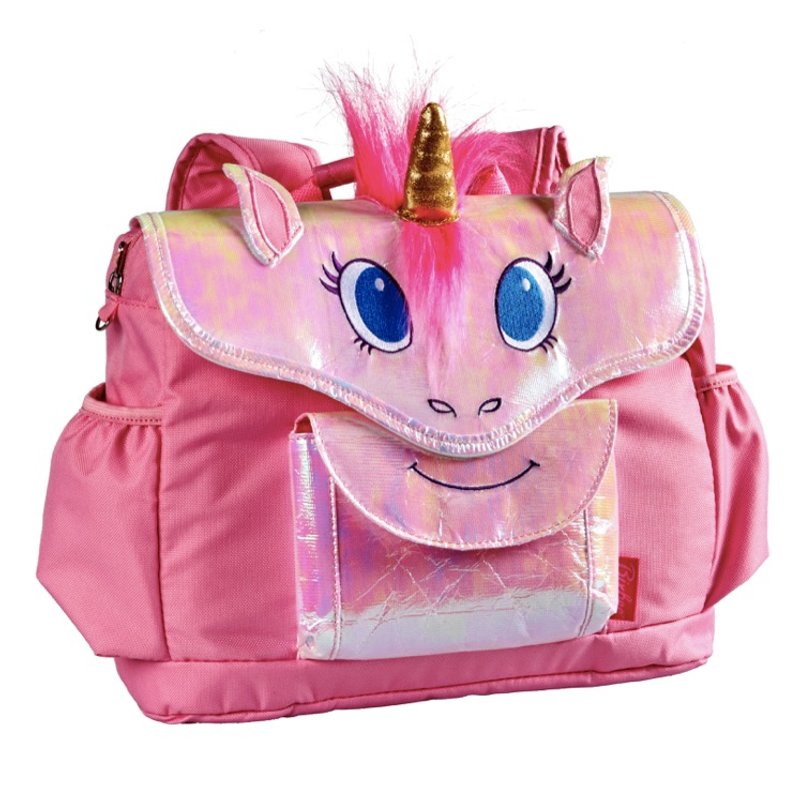 美国Bixbee3D动物童趣系列-奇幻粉独角马小童背包 - 后背包/双肩包 - 聚酯纤维 粉红色