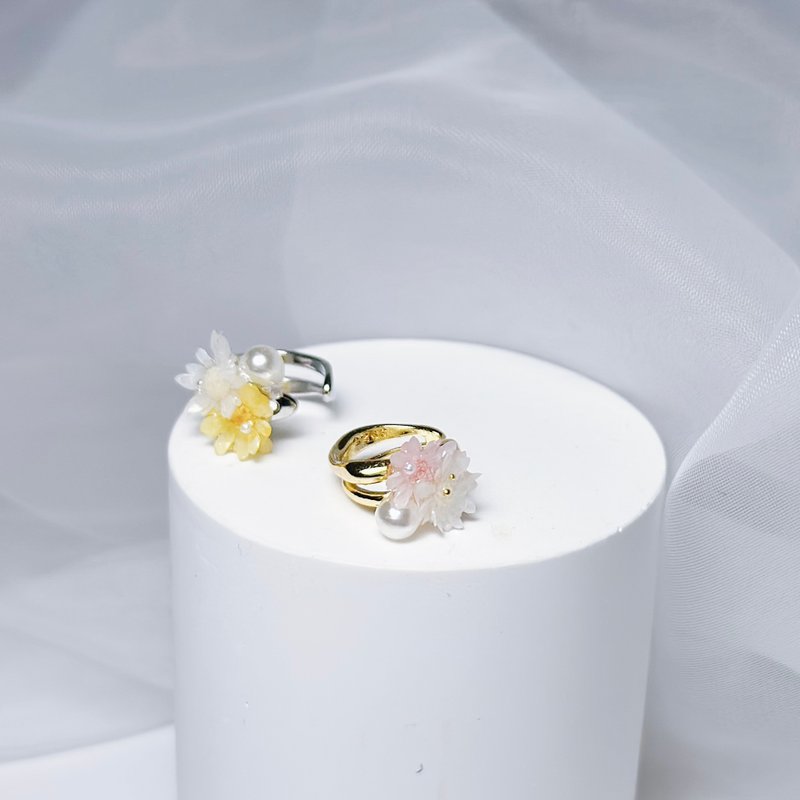 璐井 • 押花手工耳骨夹 - 耳环/耳夹 - 植物．花 