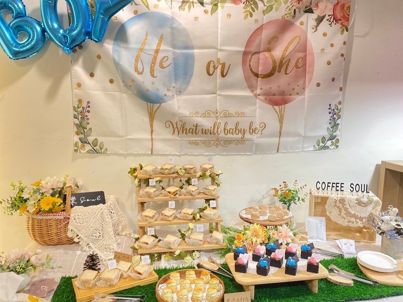 性别派对 甜点外烩 宴会 服务 铄甜点 下午茶 定制化 CANDYBAR - 蛋糕/甜点 - 其他材质 