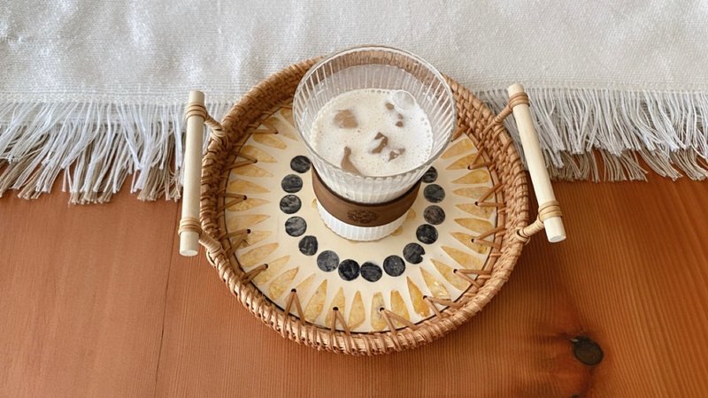 藤编贝壳篮 A01 - 盘子/餐盘/盘架 - 贝壳 