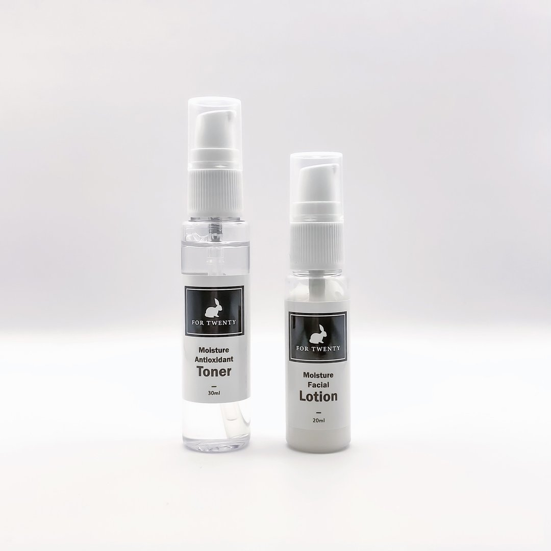 旅行双件组│化妆水30ml+水乳液20ml 限定商品 - 旅行套装 - 塑料 白色