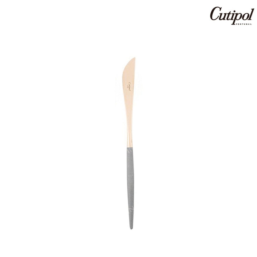 葡萄牙Cutipol GOA灰玫瑰金22cm主餐刀 - 餐刀/叉/匙组合 - 不锈钢 灰色