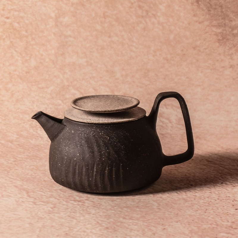 无我系列 - 暮光茶器400ml - 茶具/茶杯 - 陶 咖啡色